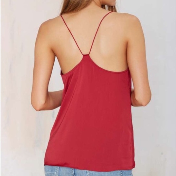 Nastygal Red Deep Plunge Top - Picture 5 of 6